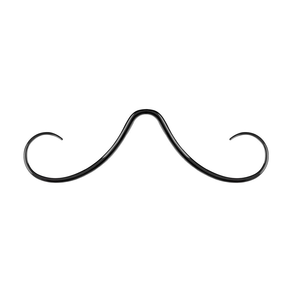 Пирсинг для тела Кольцо в септум с усами Хирургическая нержавеющая сталь Кольцо в нос с усами