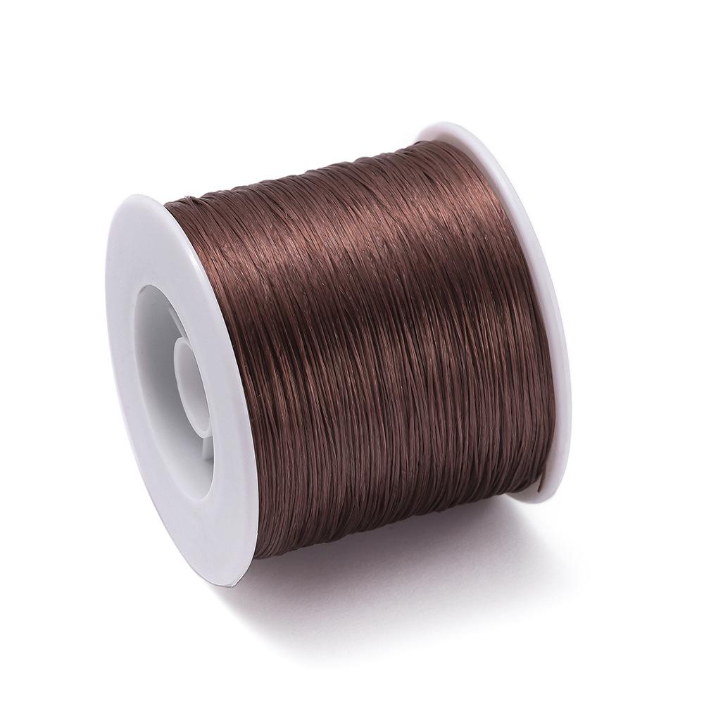 0,8 мм Корейская импортная эластичная леска, плоская шелковая эластичная леска ТПУ, эластичная леска для бисера, сделай сам, браслет, ожерелье, бусины
