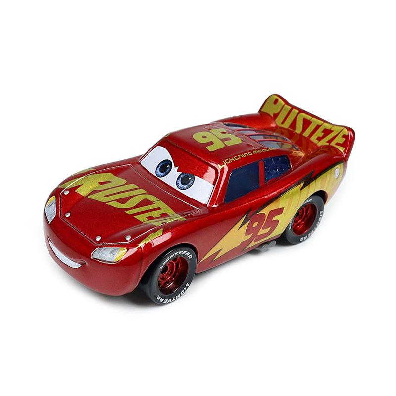Игрушки из мультфильма Тачки Pixar Подарки 95 Молния Маквин Модель Игрушечная машинка 1:55 Литье под давлением из металла Детские подарки Аниме Фигурка Гоночная машина Игрушки