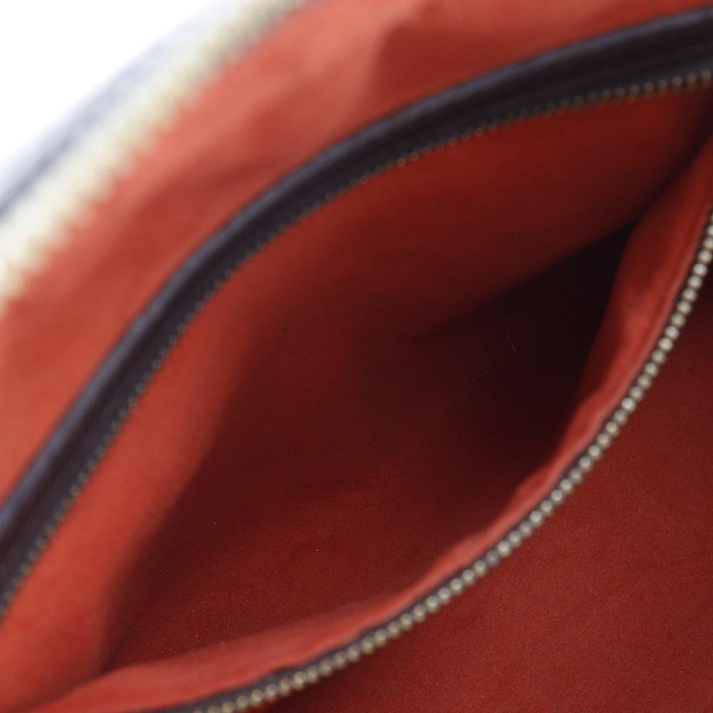 Louis Vuitton Triana Handbag N51155 Brown Damier Canvas Women Used