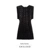 Kaslead New Arrival Women's Clothing Fashion Style Fashion Beads Decoration Velvet Dress 9565976