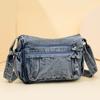 Сумка через плечо из денима, женская сумка через плечо, дорожная сумка для мобильного телефона, сумка для мамы среднего возраста, многослойная сумка