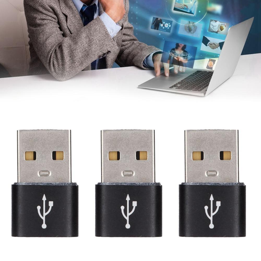 3PCS U Disk Adapter USB to TypeC Adapter USB C Female to USB Male Adapter  Computer Use