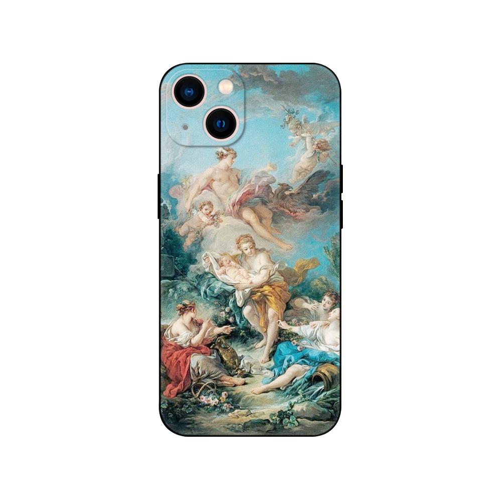 Черный чехол из ТПУ для Samsung Galaxy F23 M12 M22 M23 M32 4G M52 5G M30S M21 Художественная роспись Рождение Венеры