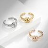 Милое женское кольцо из нержавеющей стали в японском и корейском стиле с кошачьей лапкой, игривое кольцо с маленьким животным и кошачьей лапкой