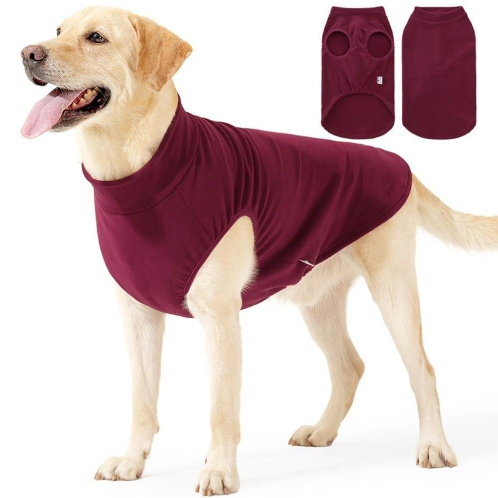 Stretchy Pullover Pet Calming Clothes Fleece Dog Pajamas Lightweight Dog Sweater Vest  Home Indoor