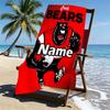 Custom Name Personalized North Sydney Bears Print Beach Towel, for Trip Camping Beach Party Home Decor, Birthday Gift for Family & Friends