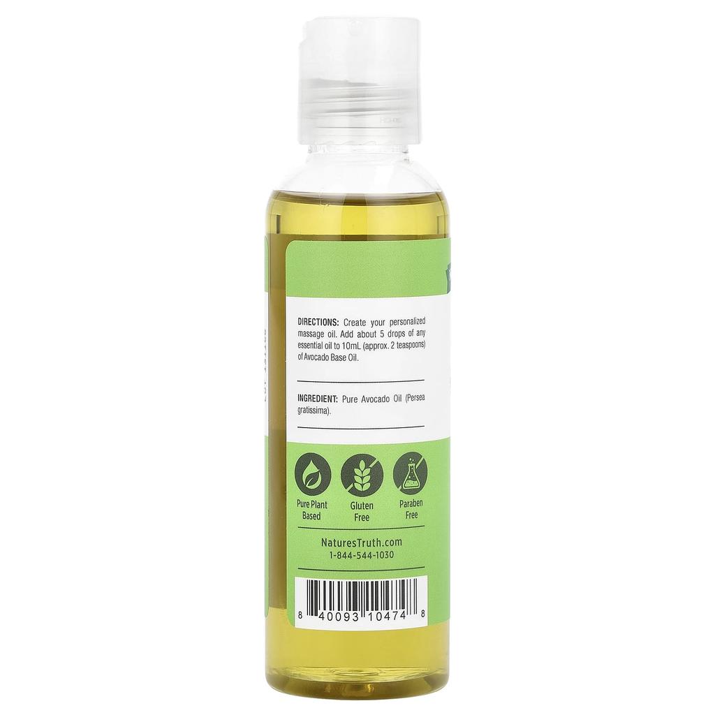 Nature'S Truth, Skin Care Oil, Revitalizing Avocado, 118Ml(4Fl Oz)