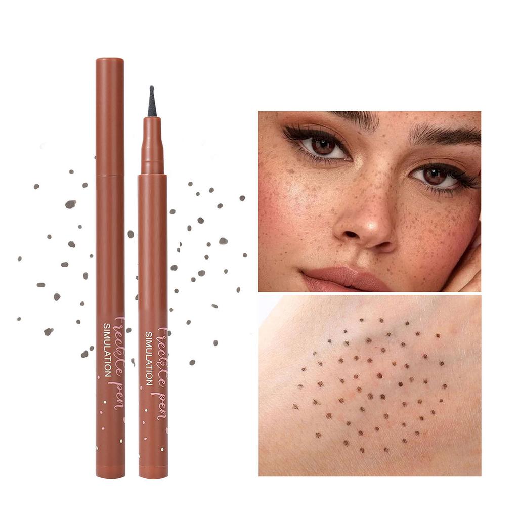 Freckle Effect Stamp Pen for Makeup - Smudge-Proof Quick-Drying Formula, Waterproof Wear, Realistic Facial Beauty Application