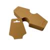 Retail 100 Pieces Necklace Package DIY Double Fold Kraft Paper Label Rectangular Gift Card Label Blank Label 3 Colors