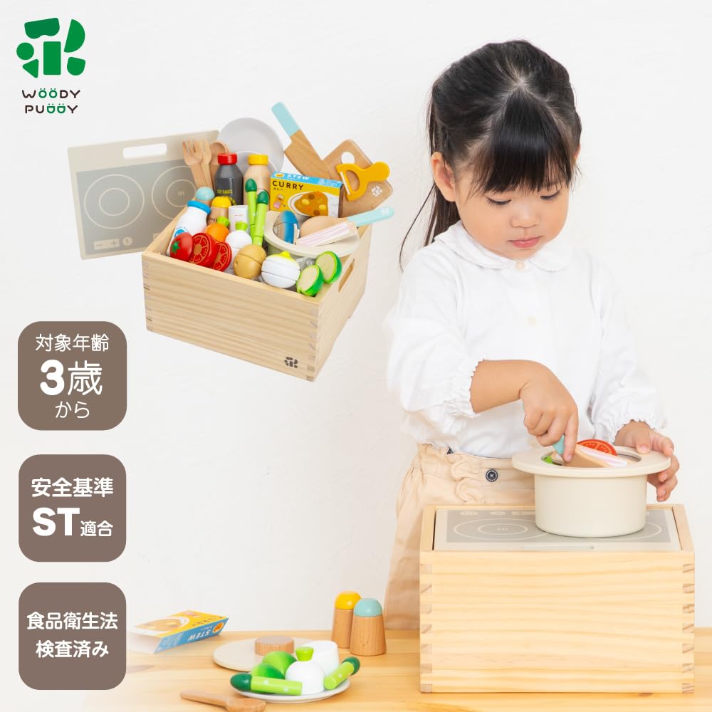 Puddy Directly Managed Limited First Play House Simmering Cooking Set Магнитная деревянная игрушка Развивающая игрушка в подарок [Издание Woody] (Продление)