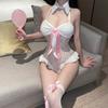 Сексуальное женское белье Сексуальная форма кролика Горничная Без искушения Маленькая грудь Шоу Большое Чистое Желание Халат для свиданий -
