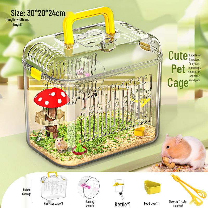 Большая акриловая клетка для хомяков и шиншилл Вилла Бокс для разведения