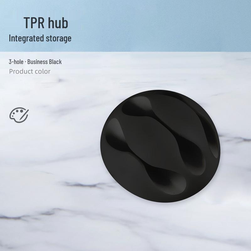 Multi-Hole Self-Adhesive Cable Organizer and Power Cord Holder