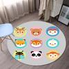 Детские круглые обучающие коврики с рисунком слона, ковер для детей, школьный, обучающий ковер, круглый коврик для игровой комнаты
