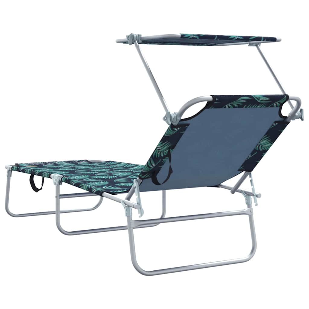Sun Lounger 2 pcs Green 58 x 188 x 77 cm Polyester
