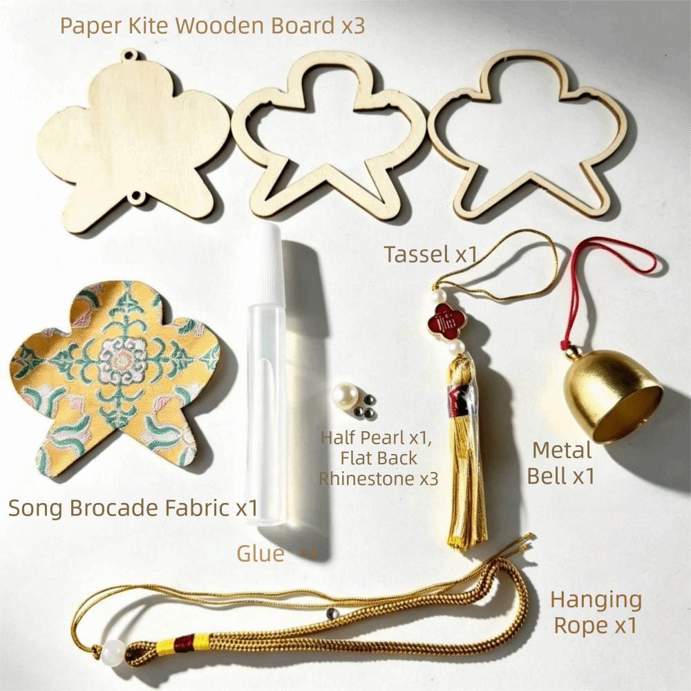 Traditional Song Jin Wind Chime Material Kit Pearl Wind Chime Material Set Backpack Decoration