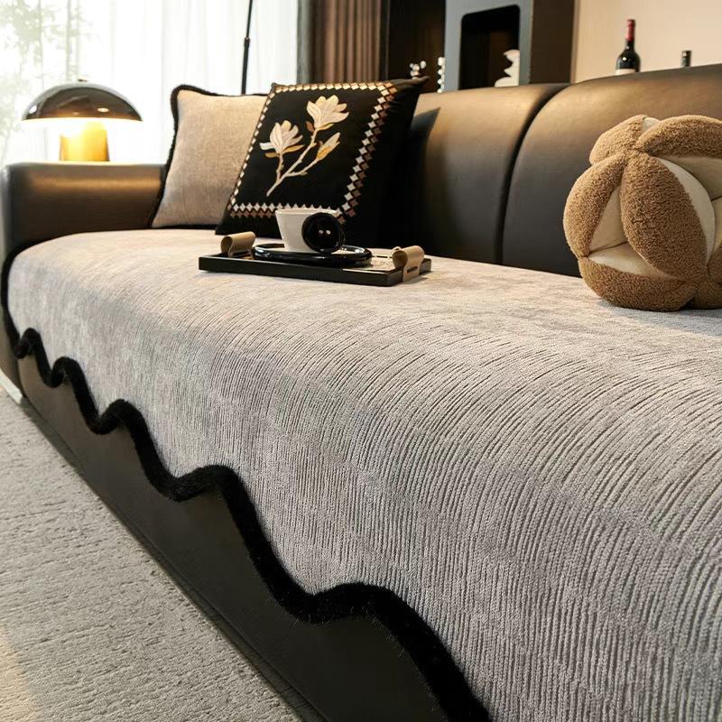 Неровная подушка сиденья дивана, модель осень-зима, современная легкая роскошь, фиксированная, нескользящая, высококачественная тканевая наволочка для подушки сиденья