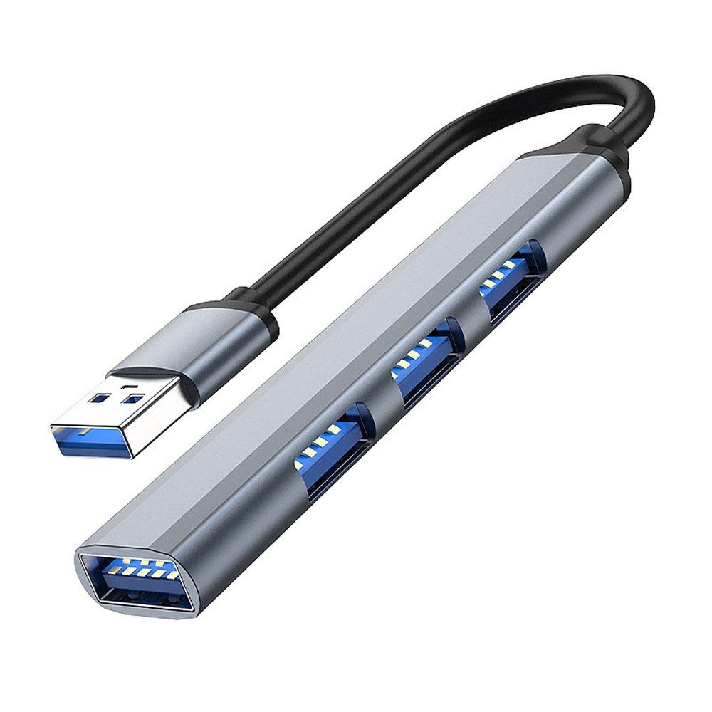 Расширения мини-USB-концентратора, 4-портовый USB-концентратор 3.0, концентратор 2.0, USB-адаптер, станция, ультратонкий портативный концентратор данных, USB-разветвитель