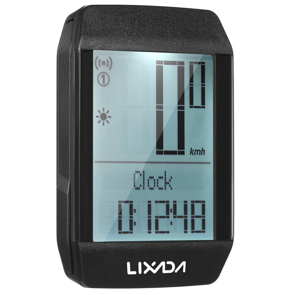 Lixada Беспроводной велосипедный компьютер, водонепроницаемый велосипедный спидометр, одометр со светодиодной подсветкой на 6 языках