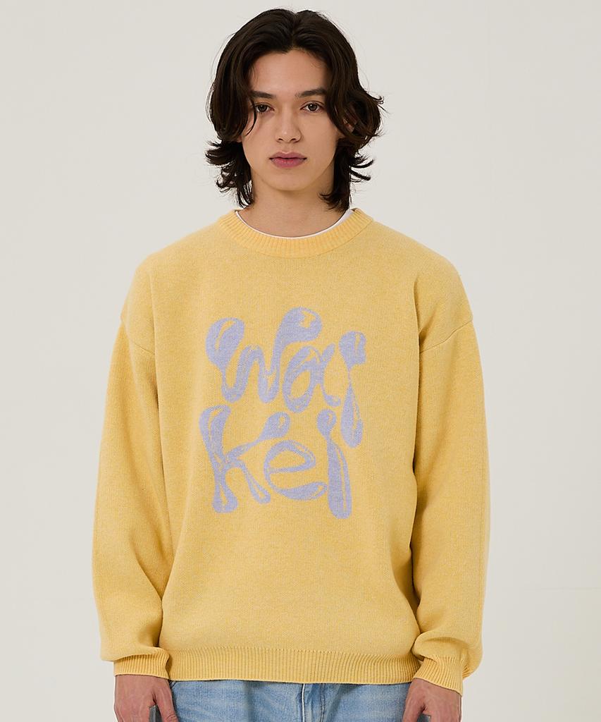 WAIKEI Wk 3D Logo Knit Yellow