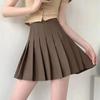 High Waisted Summer Safety Pants Versatile Short Skirt A-line Half Body Skirt Pleated Skirt
