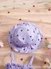 Toddler Girl Heart Smocked Dress and Hat Set Kids Beach Wear