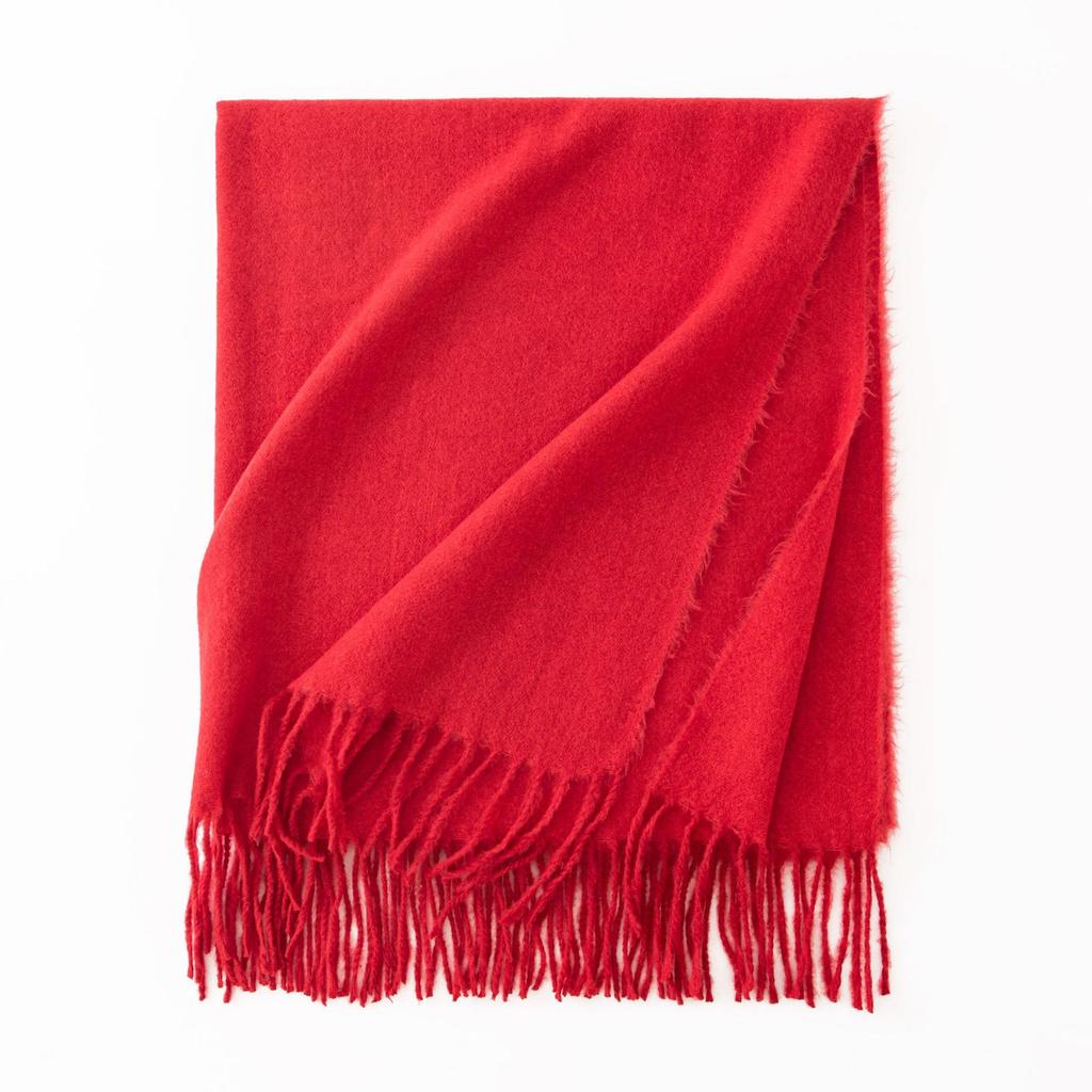 Cashmere Feel Scarf Autumn and Winter Korean Imitation Cashmere Girls High End Shawl Warm Scarf