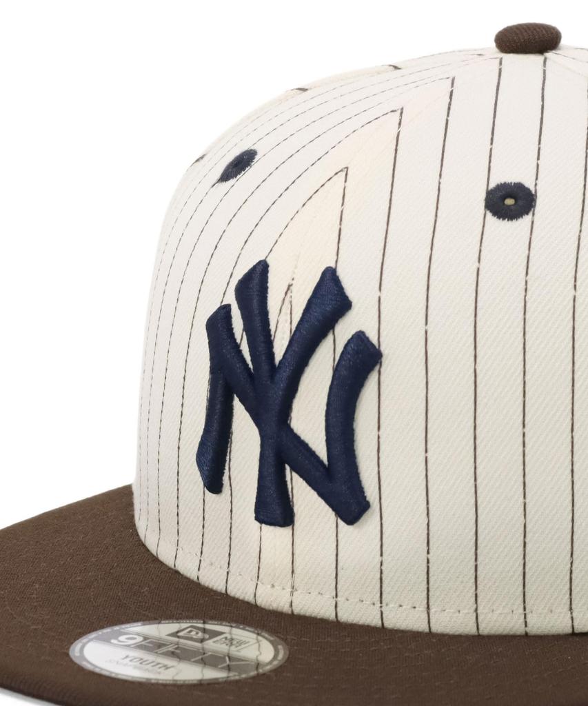 New Era New Era Детская кепка MLB Pinstripe NY Chrome YTH 950 PIN STRIPE NEYYAN CHR BRN YOUTH52-56 см