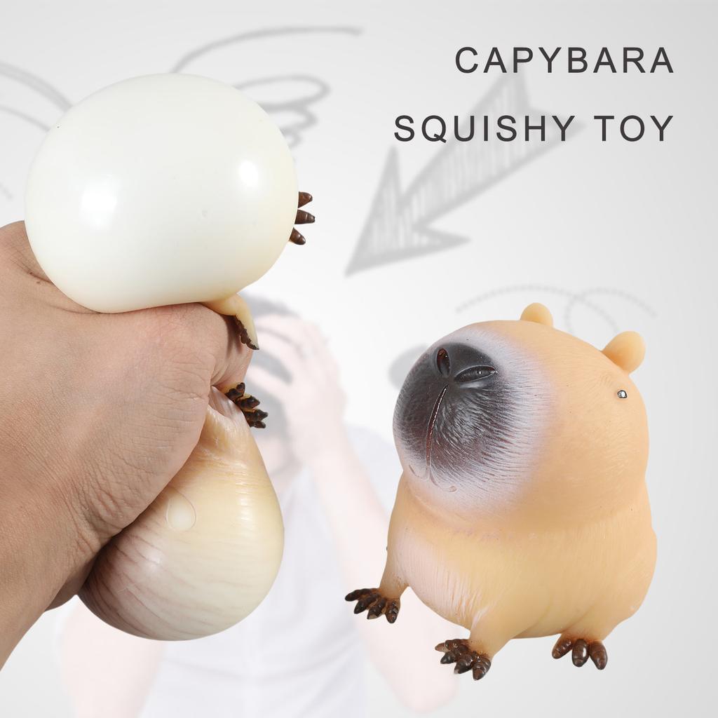 Soft Stretchy Capybara Squeeze Splashing Toy for Decompress Office TPR Balls Relaxation Toy Stress Reliever for Students