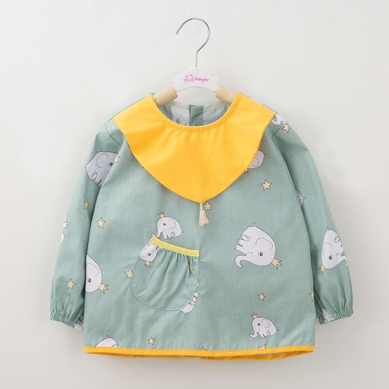 Милые детские нагрудники с героями мультфильмов, непромокаемые детские нагрудники для кормления детей с рисунком, фартук с длинными рукавами, тканевый нагрудник для кормления, аксессуары для детей 0-5 лет