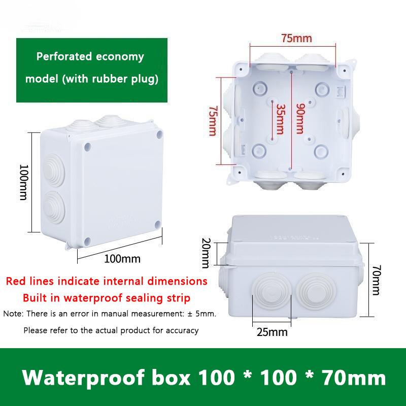 Белый соединительный кабель ответвление Diy водонепроницаемый корпус питания IP65 распределительная коробка внутренняя оболочка провода электрические коробки управления