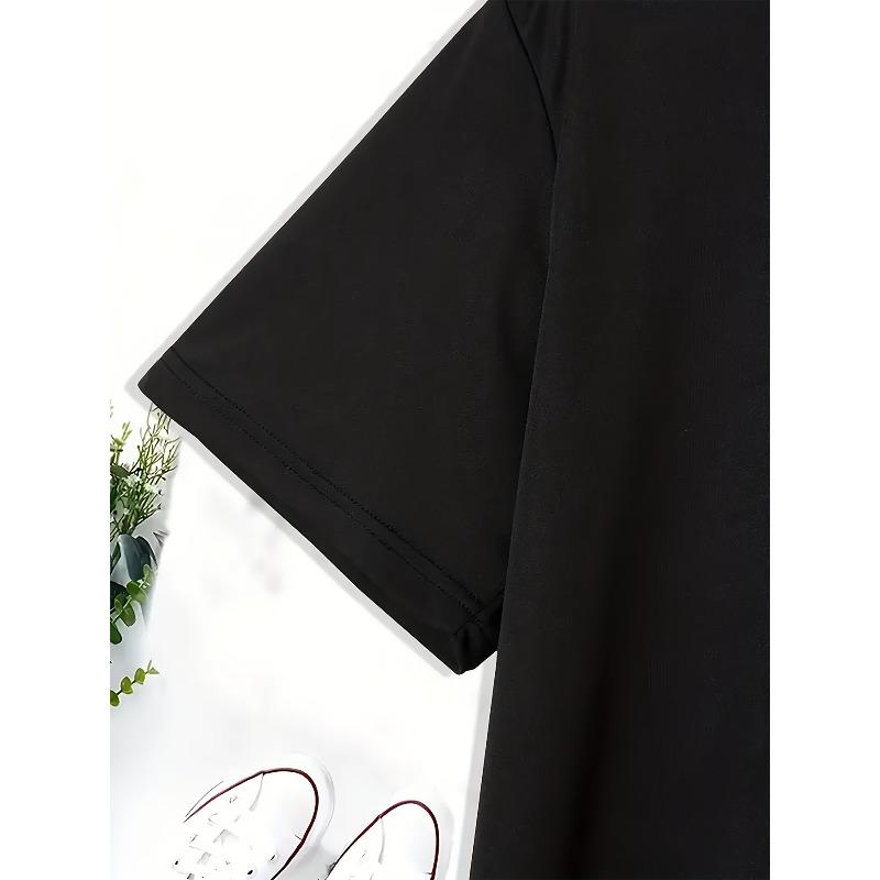 Европейские размеры Стильный мужской креативный топ LOS ANGELES с принтом букв, Повседневная футболка с коротким рукавом и круглым вырезом, Мужская одежда для лета на открытом воздухе