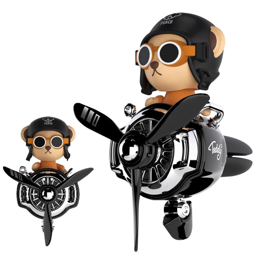Car , Bear, Pilot Propeller , Car Aroma , Cute, Bear, Airplane Personnel,