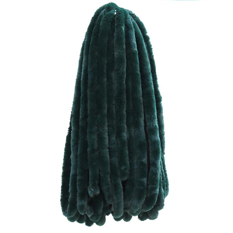 1 м искусственный мех, имитация меха кролика выдры, полоски из кроличьего меха, Рождественский костюм, планка, манжеты, аксессуары, плюшевые полоски