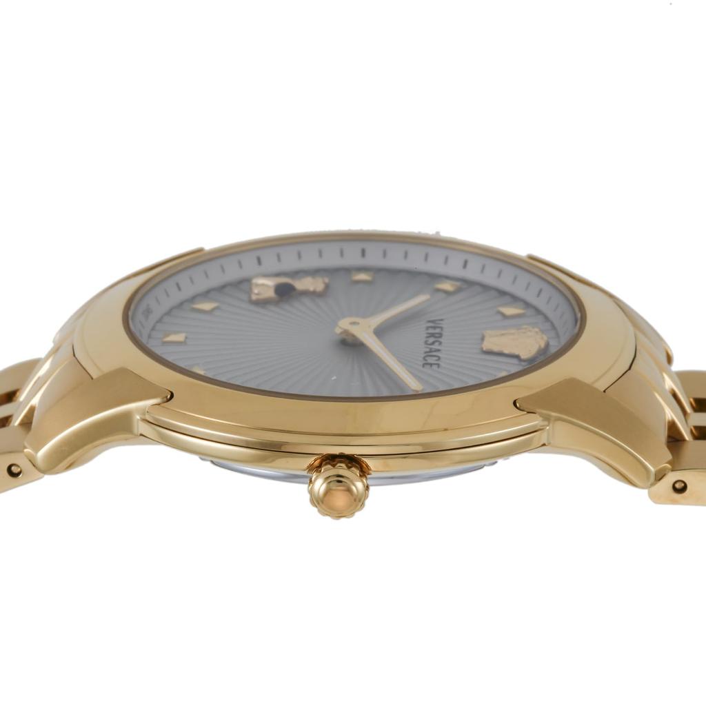 Часы Audrey Ladies Серый циферблат Нержавеющая сталь Сапфировое стекло Кварцевые 38MM Швейцарские часы VELR00719 Золото [Versace] [Товар]