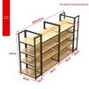 Multilayer Double-Sided Display Rack for Snacks, Drinks & Stationery