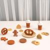 Kids' Coffee & Cookie Playset: Wooden Educational Toy for Parent-Child Interaction with Simulation Milk, Biscuits & Donuts