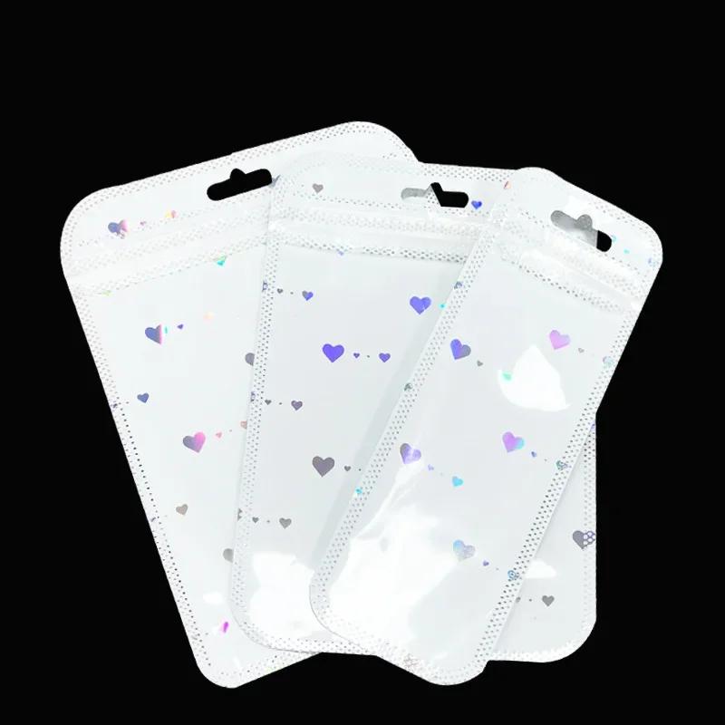 50 шт. Голографические пакеты Майларовые пакеты Пакеты с застежкой-молнией Фольгированный пакет Пакет для подарка на вечеринку для хранения кофе для ювелирных изделий Упаковка для малого бизнеса