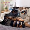 3D Милые Сова Орел Птицы Мультяшные HD Мягкие Фланелевые Одеяла, Плед Удобное Одеяло для Пикника Кроватей Дома Спальни Детский Подарок