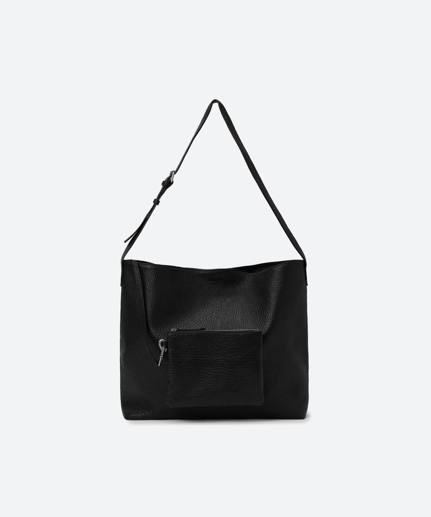 Moonsun Detachable Clutch Pocket Leather Bag / Black