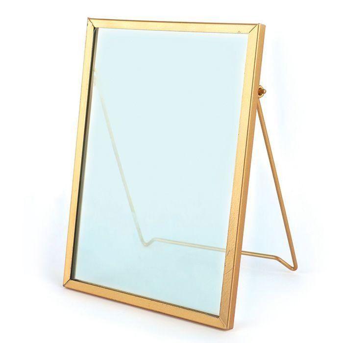 3 cadres en verre rectangulaires vintage 13 x 18,5 cm