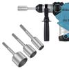 Ground Rod Driver 30/45/65mm Heavy Duty Steel Drill Bit Driver Wear Resistant Wide Compatibility Ground Rod Bits Socket