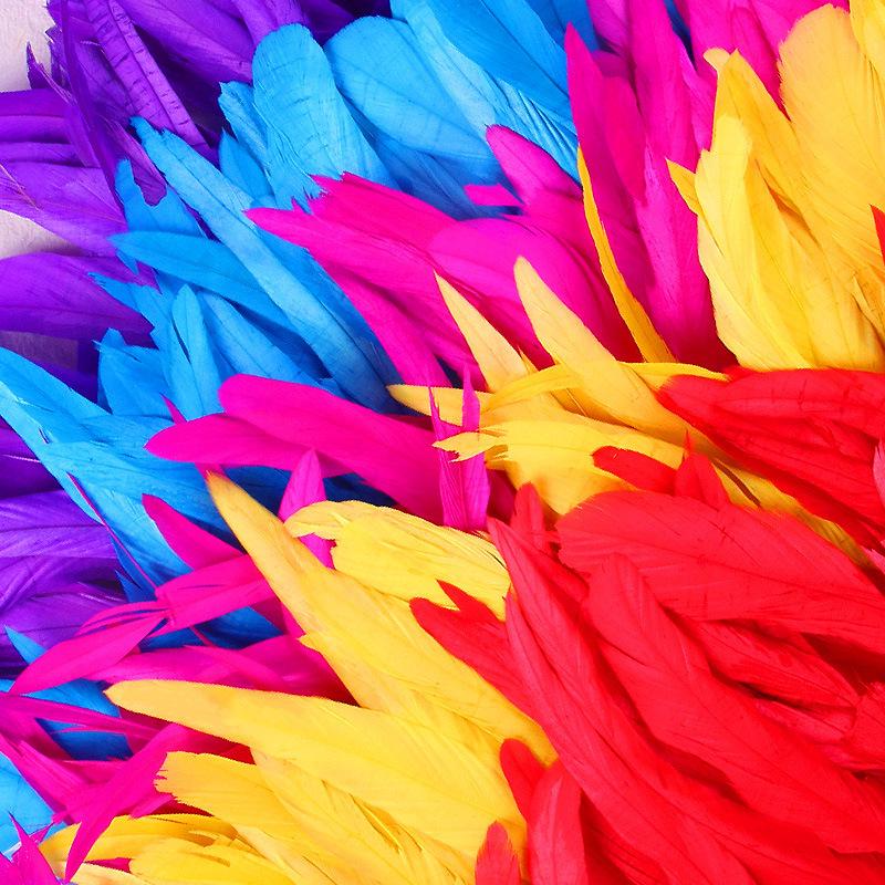 25-30 см полоски ткани с перьями для украшения сценического костюма своими руками