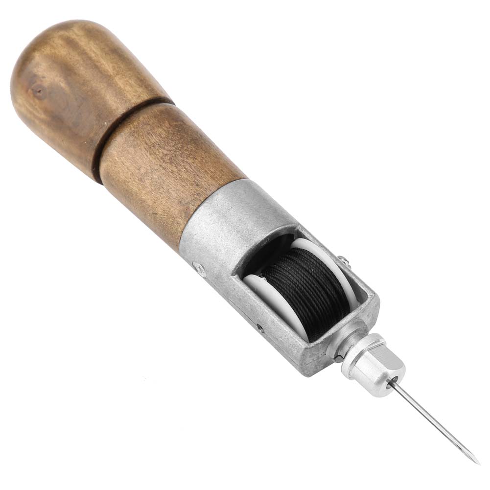 Leather Craft Automatic Lock Stitching Sewing Awl Tool Kit with 2 Needles