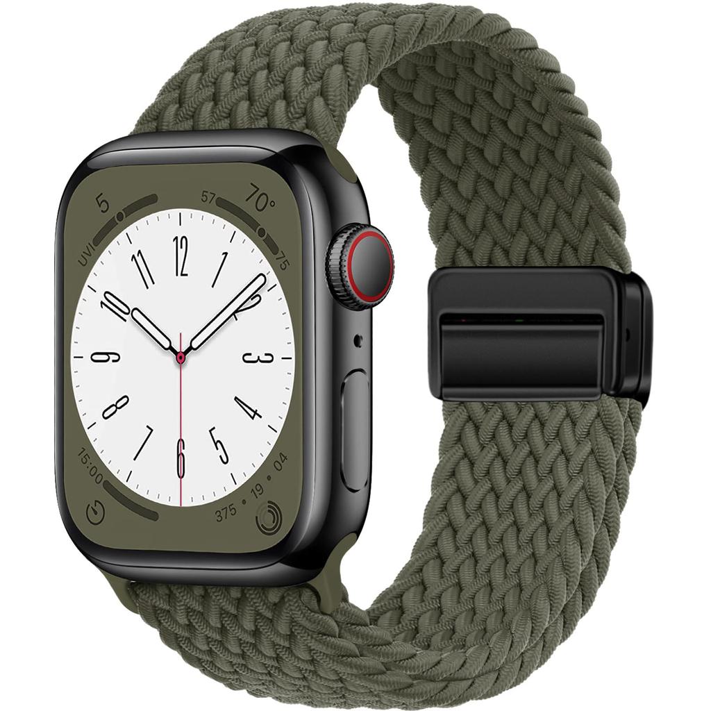 Плетеный Solo Loop ремешок для Apple Watch ultra Ремешок 44мм 40мм 45мм 49мм 41мм 38мм магнитный Браслет iWatch series 2 se 7 3 6 8 9