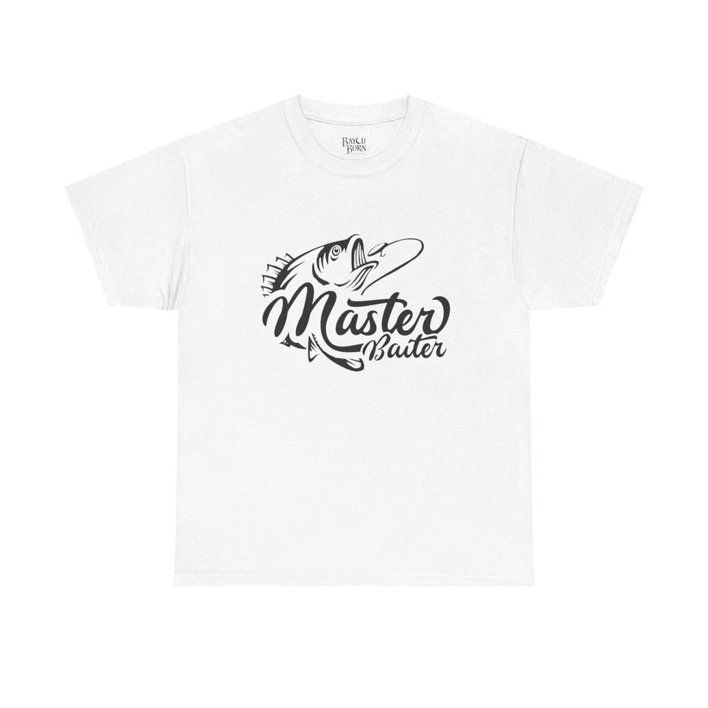 Master Baiter T-Shirt | Fishing Graphic Tee, Size Matters Back Design