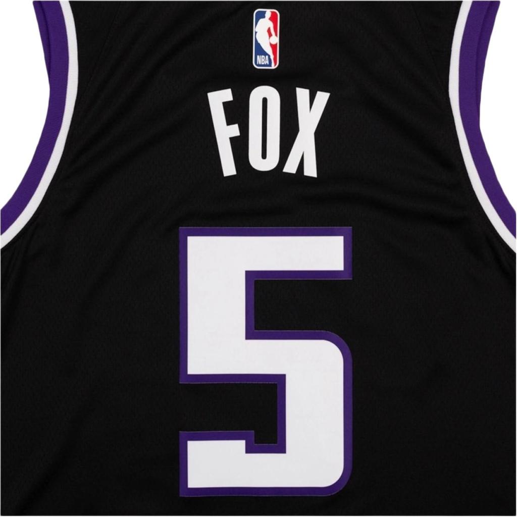 Nike NBA City Edition Sacramento Kings Fox No. 5 Digital Jersey 2021-2022 Unisex Jersey Black DX8621-010
