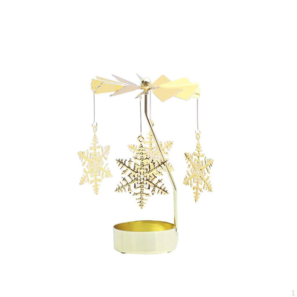 Вращающийся подсвечник Aureate Metal Tealight Candlestick Decoration Romantic для праздничного стола