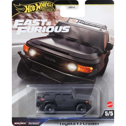 Hot Wheels Fast & Furious - Toyota FJ Cruiser Vehicle Model Car, Ages 3 and Up, Black, HRT99